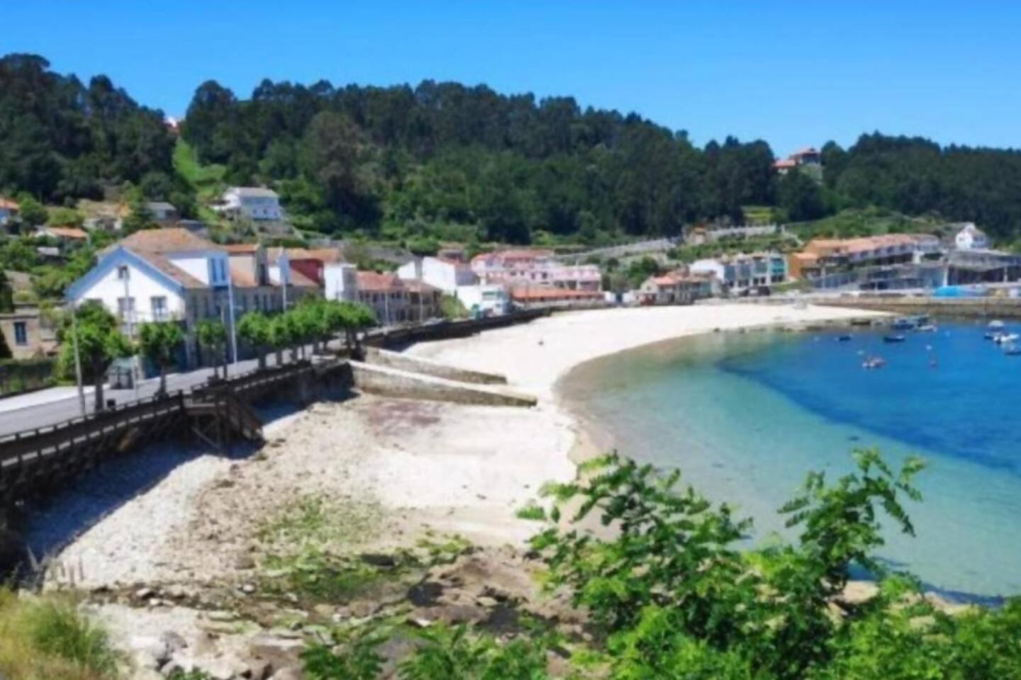 Casa Baja A La Playa Villa Bueu Exteriör bild